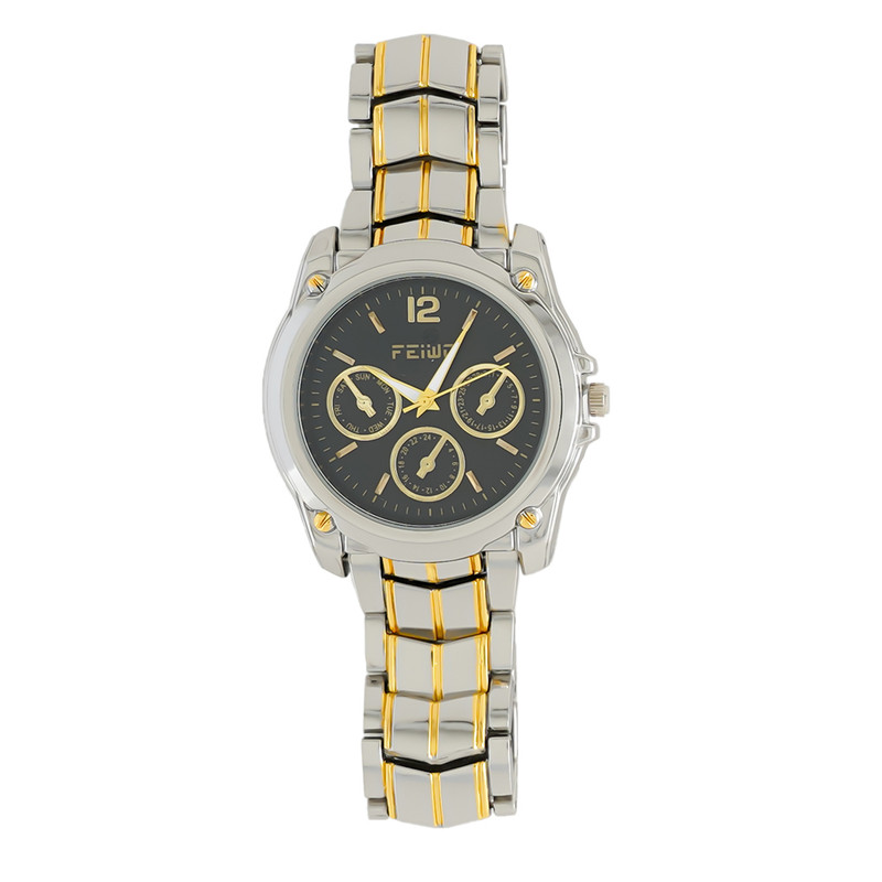 ساعت مچی عقربه‌ای کوارتز زنانه مدل سه موتوره 555bs