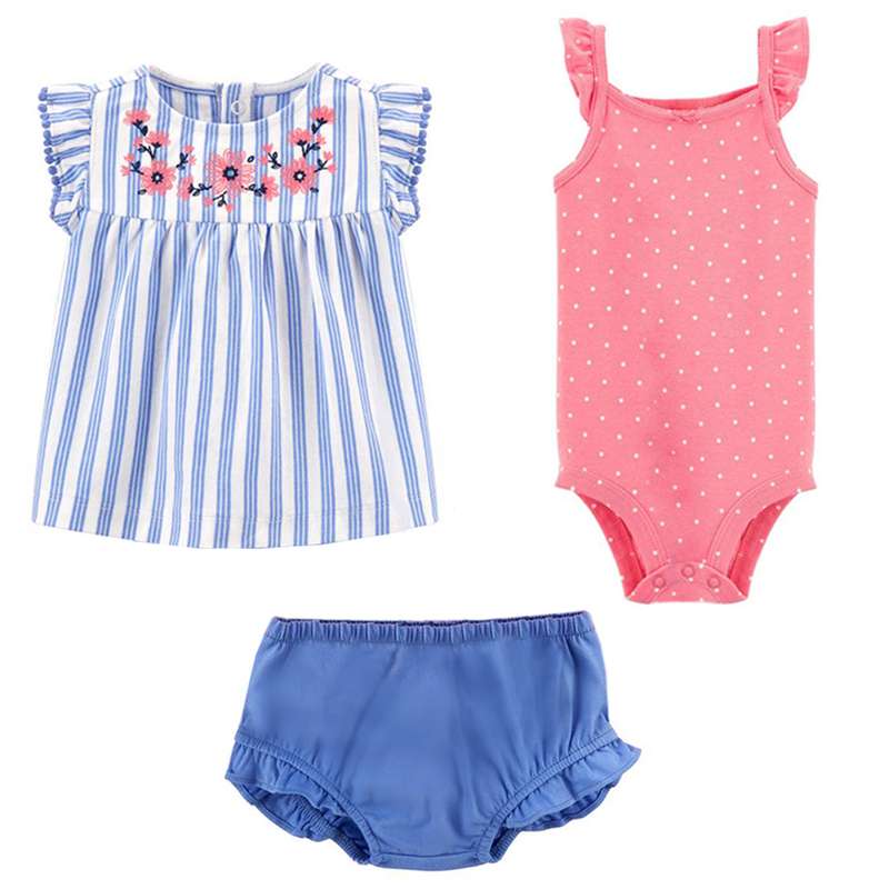 ست 3 تکه لباس نوزادی کارترز مدل 1812