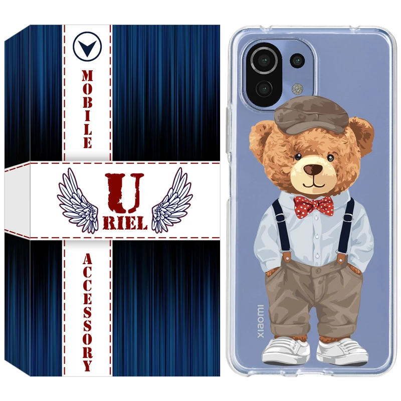 کاور یوریل مدل Clear کد 41 طرح تدی مناسب برای گوشی موبایل شیائومی Mi 11 Lite / 11 Lite 5G NE