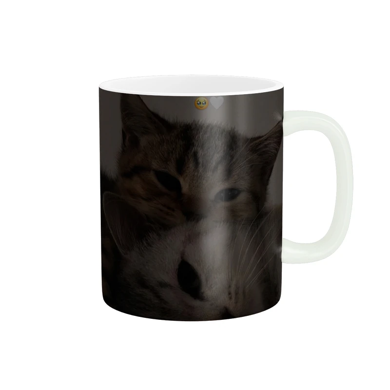 ماگ پادآفرين طرح عاشقانه مدل گربه کد 1095