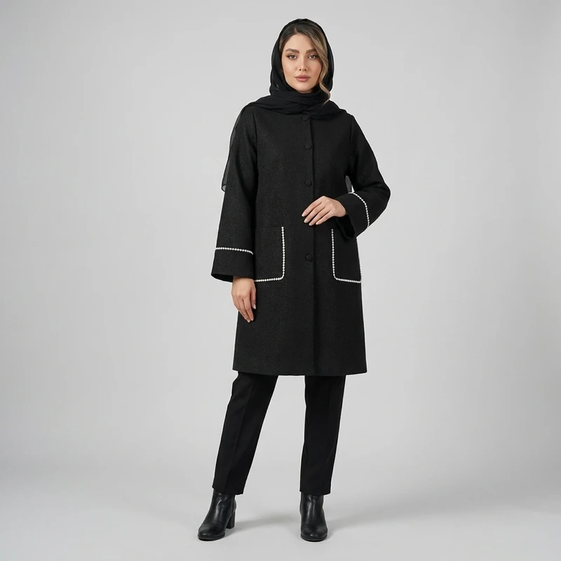 مانتو زنانه ماه پوش مدل بهاره و تابستانه و آستین کیمونو