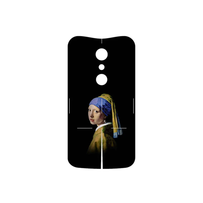 برچسب پوششی ماهوت مدل Girl with a Pearl Earring of Vermeer مناسب برای گوشی موبایل موتورولا Moto G 2nd gen