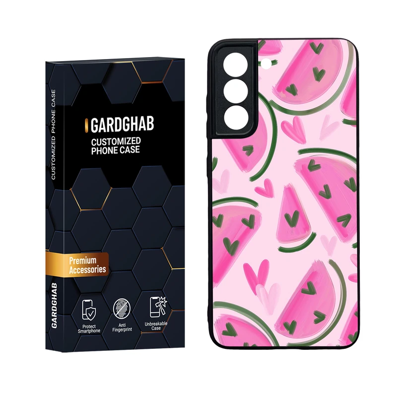  کاور گارد قاب مدل دور ژله ای پشت گلس فانتزی مناسب برای گوشی موبایل سامسونگ Galaxy S21 FE