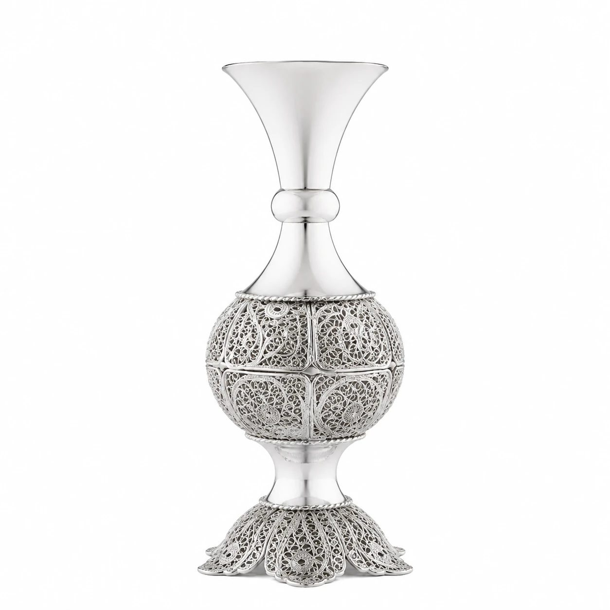 گلدان ملیله کاری صنایع دستی اریسا مدل توپی