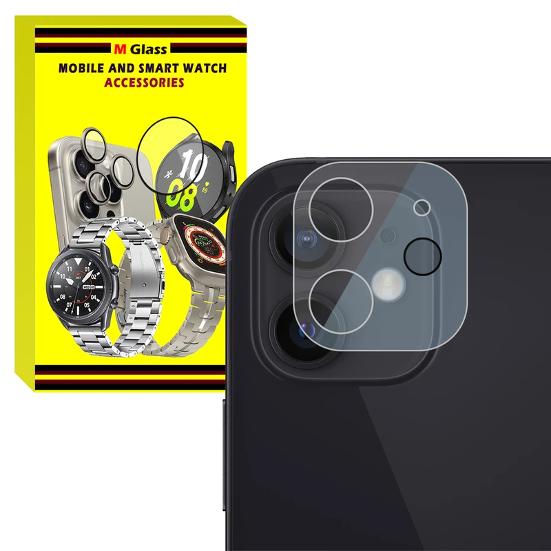 محافظ لنز دوربین ام‌گلس مدل Glass 3D MG مناسب برای گوشی موبایل اپل Iphone 12