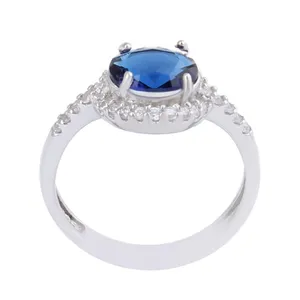 انگشتر نقره زنانه بازرگانی میلادی مدل سنگ کوارتز کد AWR_1064