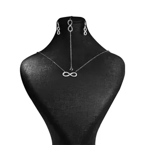 نیم ست نقره زنانه مدل بی نهایت کد A9001