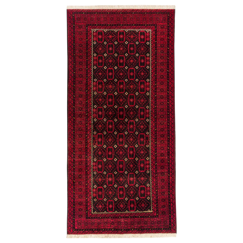 فرش دستبافت دو و نیم متری مدل نقشه بلوچ  کد 34.2741