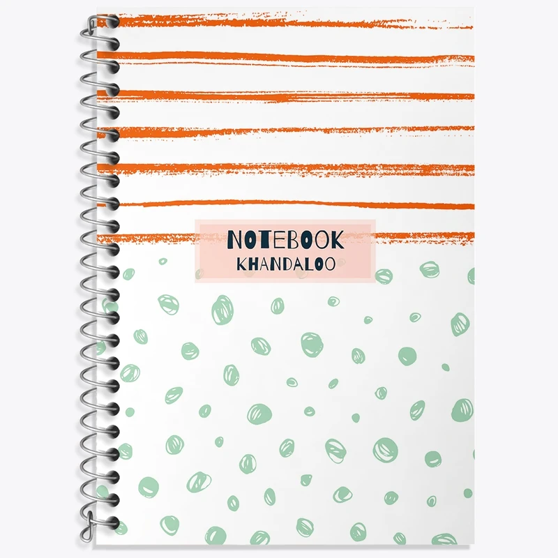 دفتر زبان 50 برگ خندالو مدل سه خط طرح فانتزی کد N963