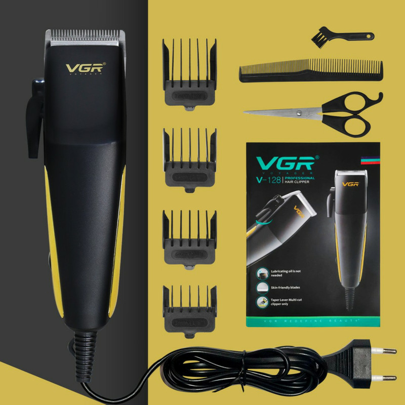 ماشین اصلاح موی سر و صورت وی جی ار مدل vgr-128 ماشین اصلاح موی سر و صورت وی جی ار مدل vgr-128