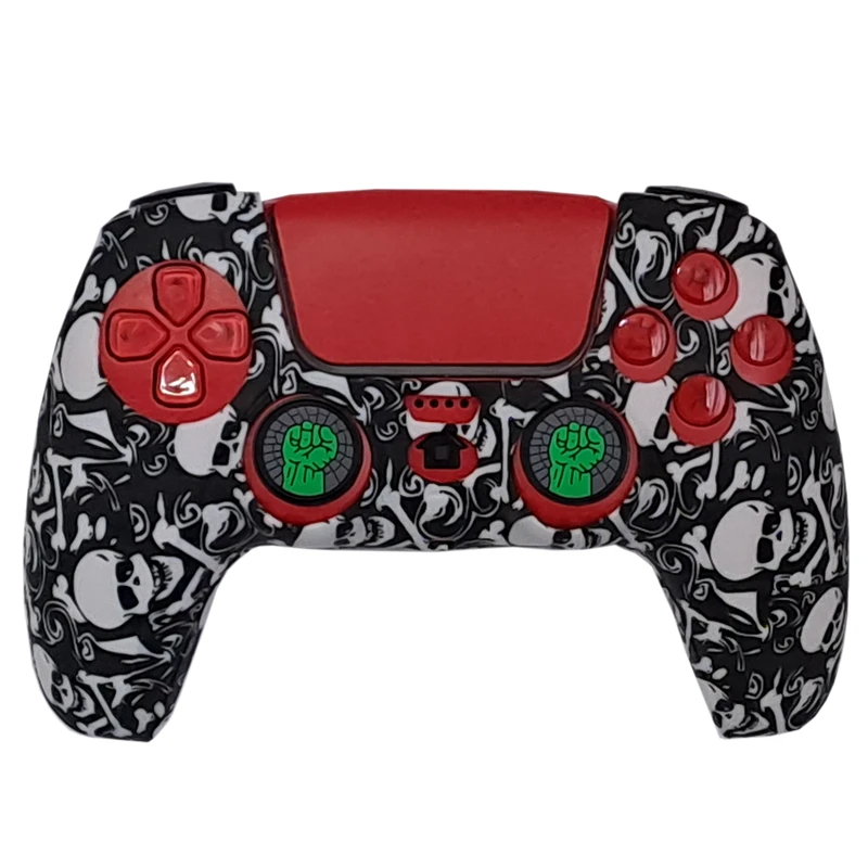 محافظ دسته پلی استیشن 5 طرح استخوان مدل PS50034 به همراه روکش آنالوگ