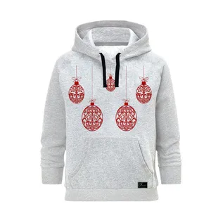 هودی زنانه مدل کریسمس کد M110 رنگ طوسی