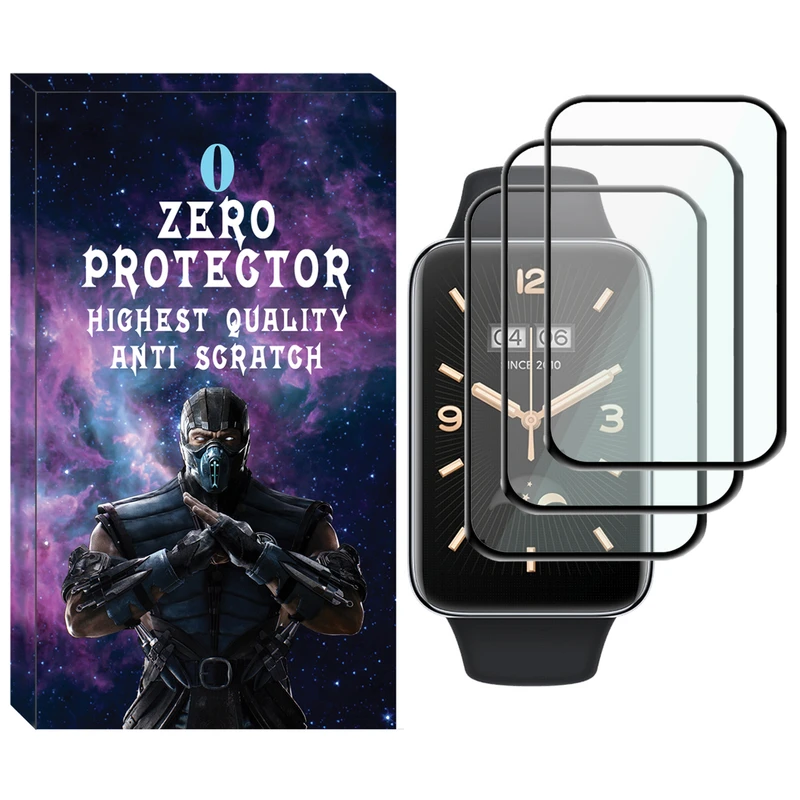 محافظ صفحه نمایش نانو زیرو مدل NZO مناسب برای ساعت هوشمند شیائومی Mi Band 7 Pro بسته سه عددی