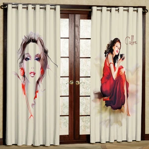 پرده مدل دختر مخمل پانچی کد 1020L سایز 140x280 سانتی متر