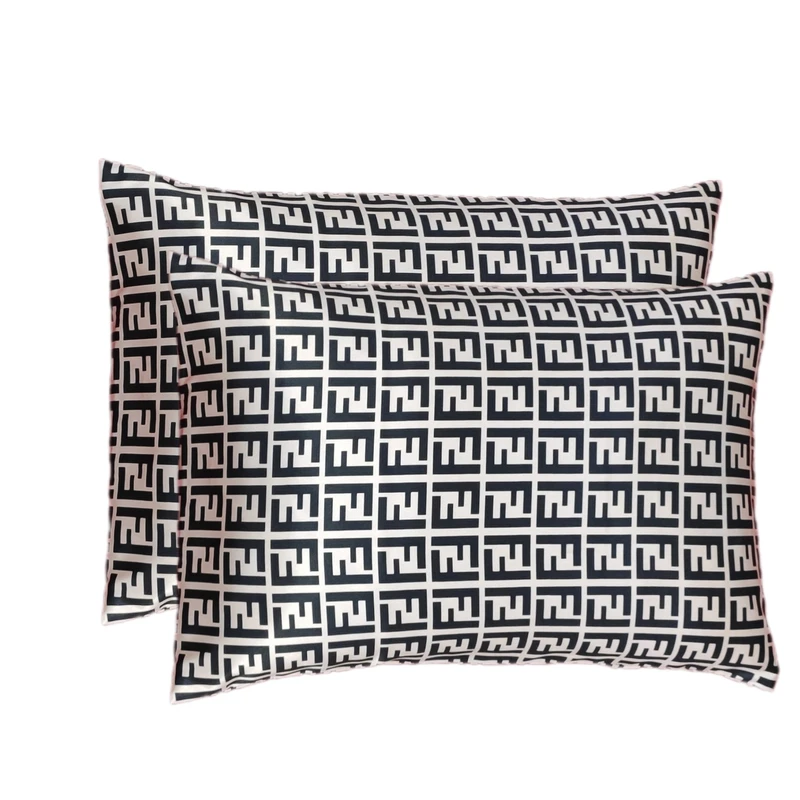 رو بالشی مدل ساتن ابريشم مجموعه 2 عددي