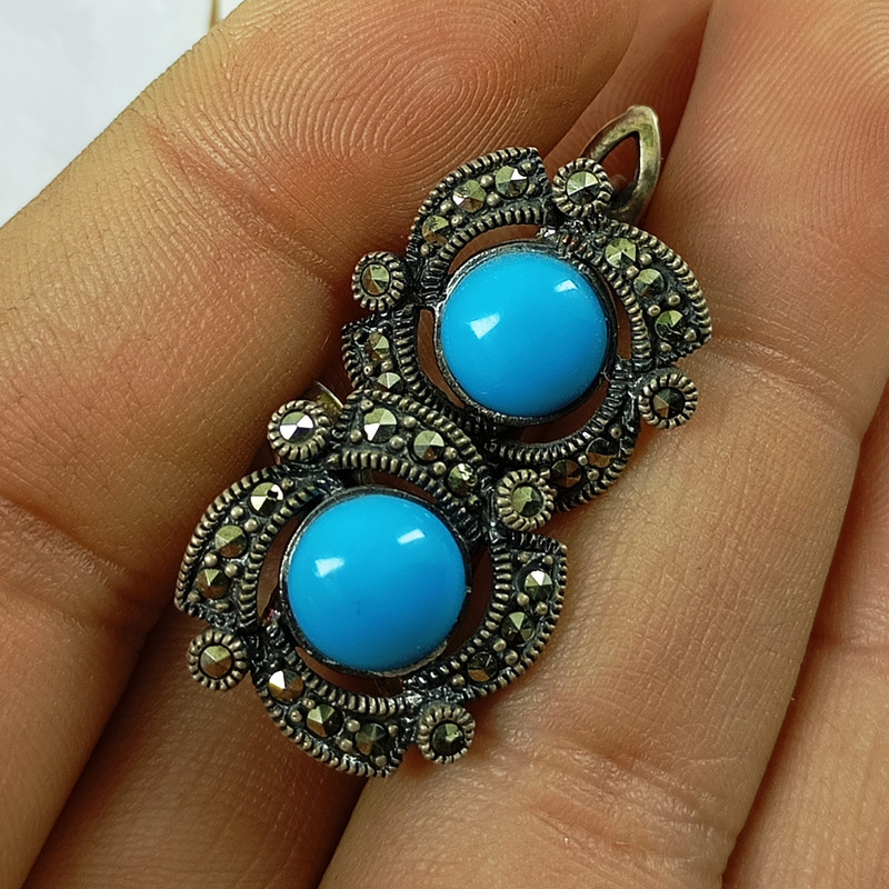 نیم ست نقره زنانه سلین کالا مدل فیروزه کد 13