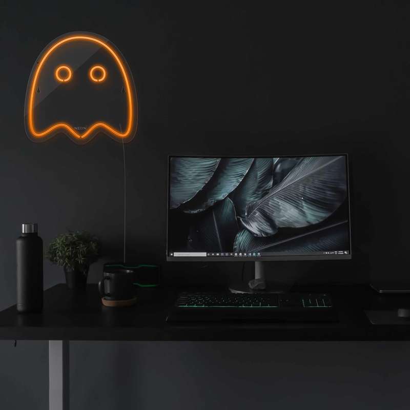 چراغ دیواری نئون دیزاین طرح Packman-2_ORG