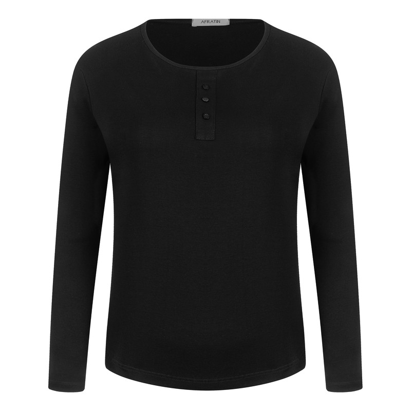 بلوز آستین بلند زنانه افراتین مدل 7575 رنگ مشکی