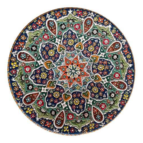 بشقاب میناکاری مدل دکوری