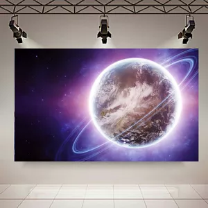 پوستر پارچه ای طرح کهکشان و ستارگان مدل سیاره و قمر کد AR30568