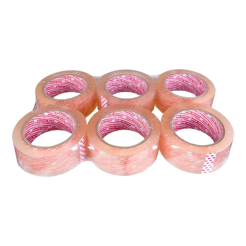 چسب پهن زرین رول مدل 06 عرض 4.8 سانتی متر بسته 6 عددی