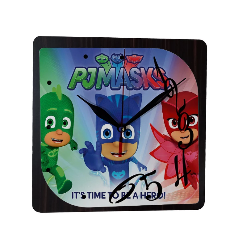 ساعت دیواری کودک طرح pj masks کد Tz6