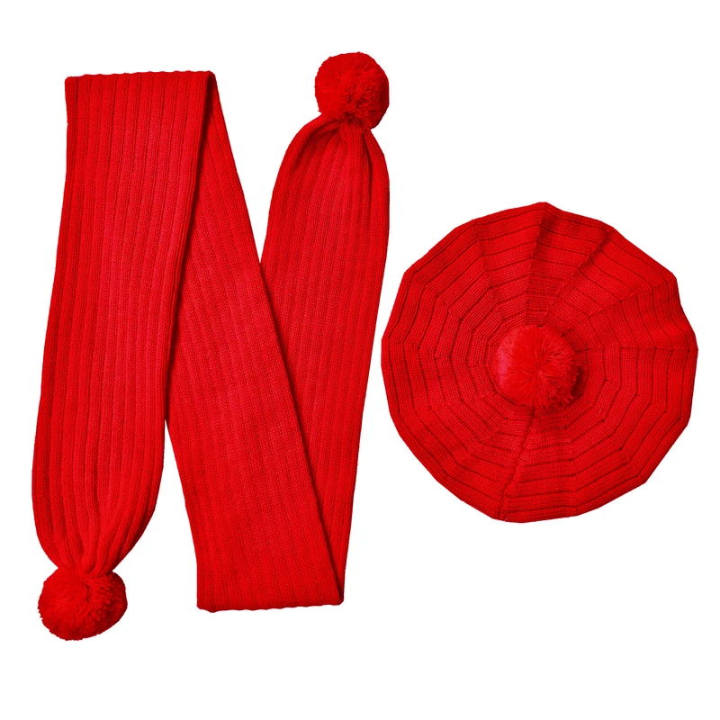 ست کلاه و شال گردن بافتنی زنانه کد M13