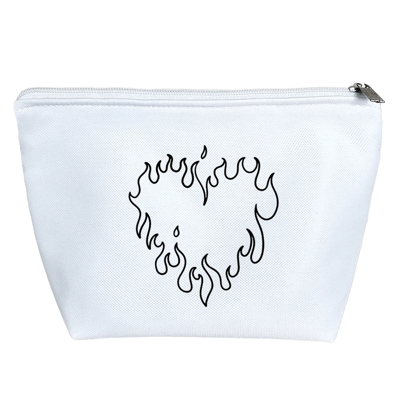 کیف لوازم آرایش دخترانه خندالو مدل قلب و آتش کد 8167