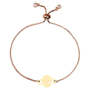 دستبند طلا 18 عیار زنانه الن نار مدل زحل 101533