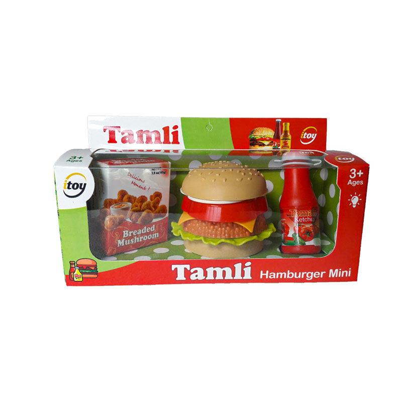 ست اسباب بازی فست فود مدل مینی همبرگر Tamli