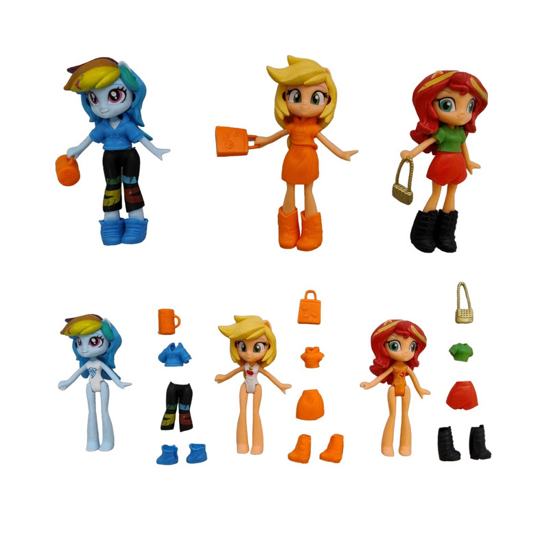 فیگور مدل دختر پونی مجموعه 6 عددی