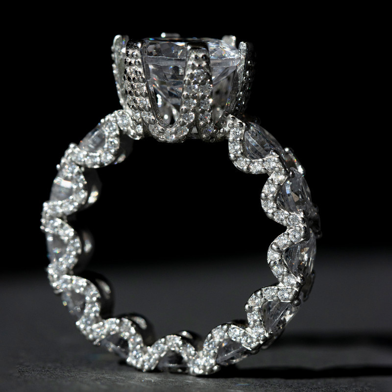 انگشتر نقره زنانه مدل 2051GTA