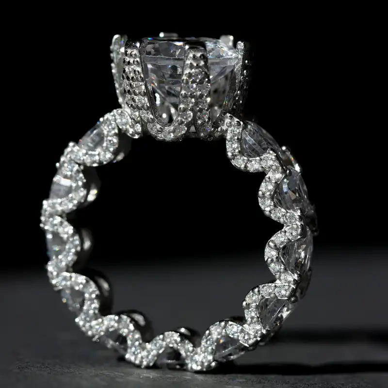 انگشتر نقره زنانه مدل 2051GTA