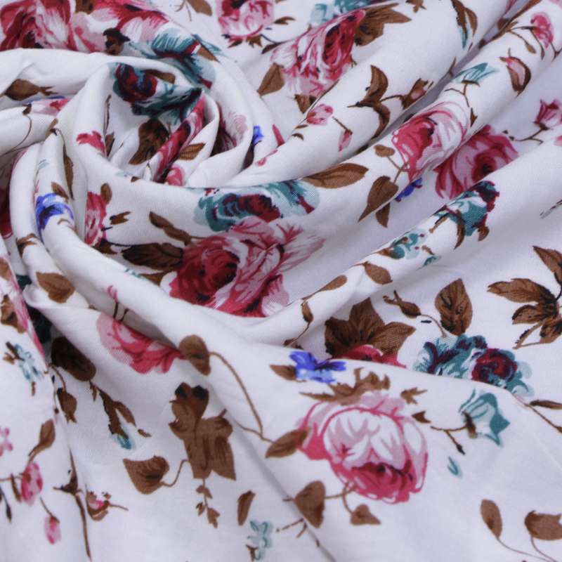 پارچه لباس مدل نخی گلدار