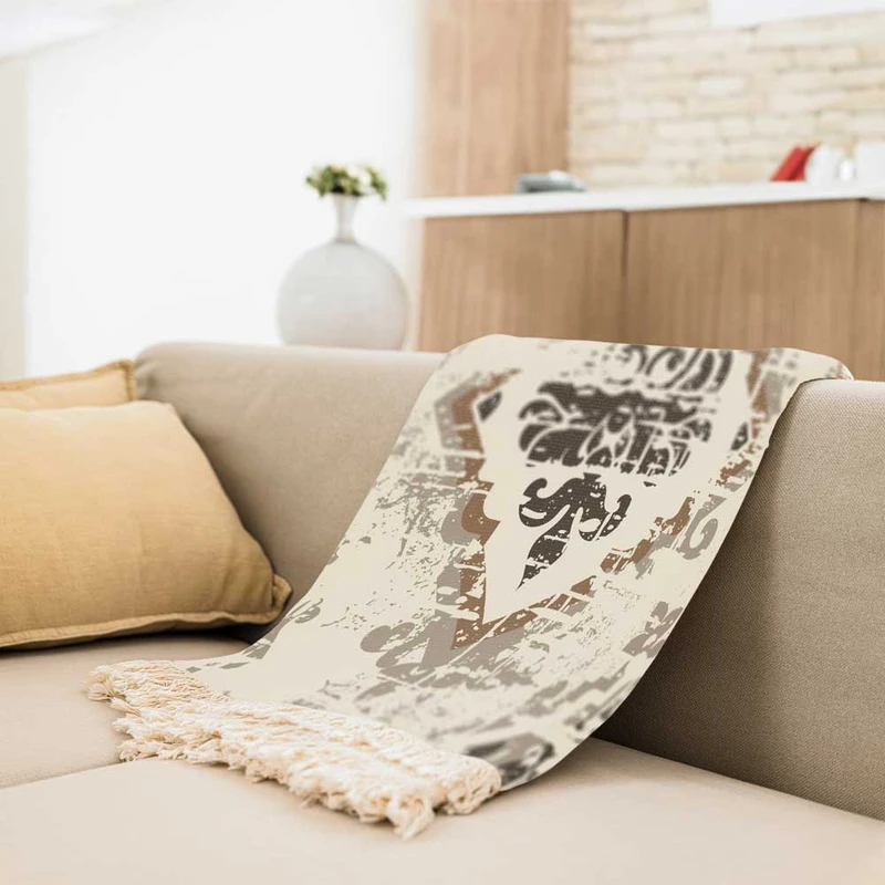 شال مبل طرح وینتیج کد VIN2SH1001 سایز 98x180 سانتی متر