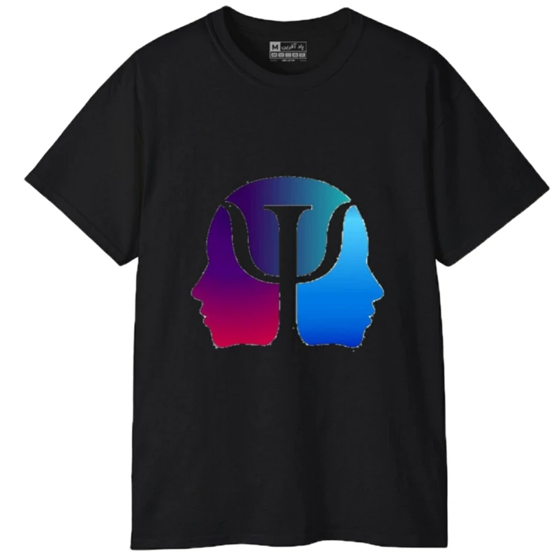 تی‌شرت آستین کوتاه مردانه پاد آفرین مدل روانشناسی کد 534