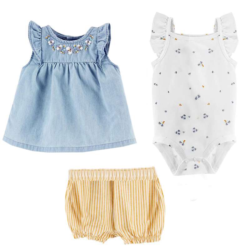 ست 3 تکه لباس نوزادی کارترز مدل 1820