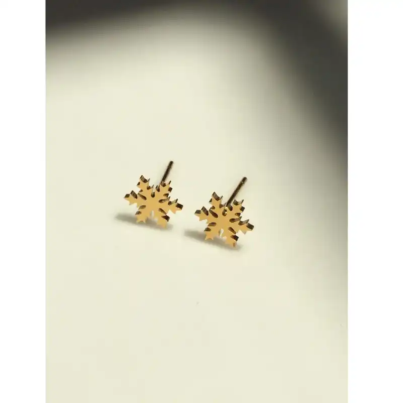 گوشواره زنانه طرح دانه برف مدل 43