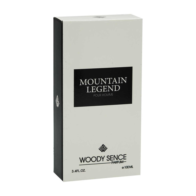 ادو پرفیوم مردانه وودی سنس مدل MOUNTAIN LEGEND با رایحه شیرین و خنک حجم 100 میلی لیتر