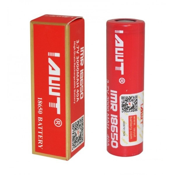 باتری لیتیوم یون قابل شارژ ای یو یو تی کد IMR-18650 ظرفیت 3000 میلی آمپر ساعت بسته 2 عددی