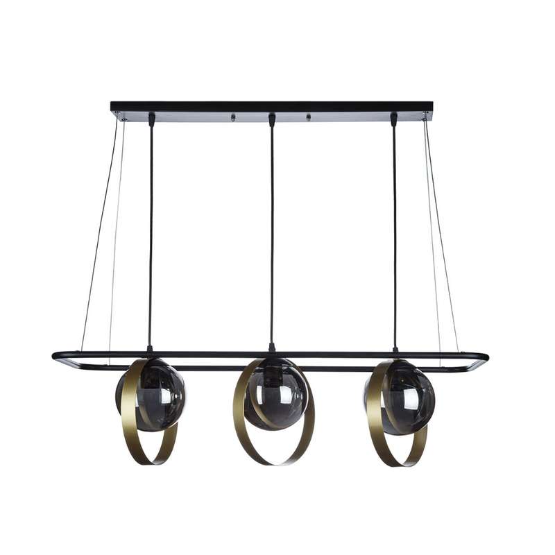  لوستر آویز سه شعله چشمه نور کد A1208/3BK