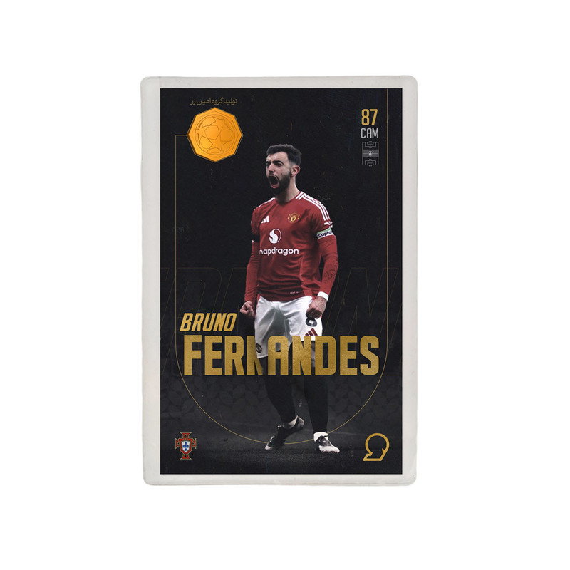 طلا گرمی 18 عیار مدوپد مدل FERNANDES طرح فوتبالی 2025 کد SO10034