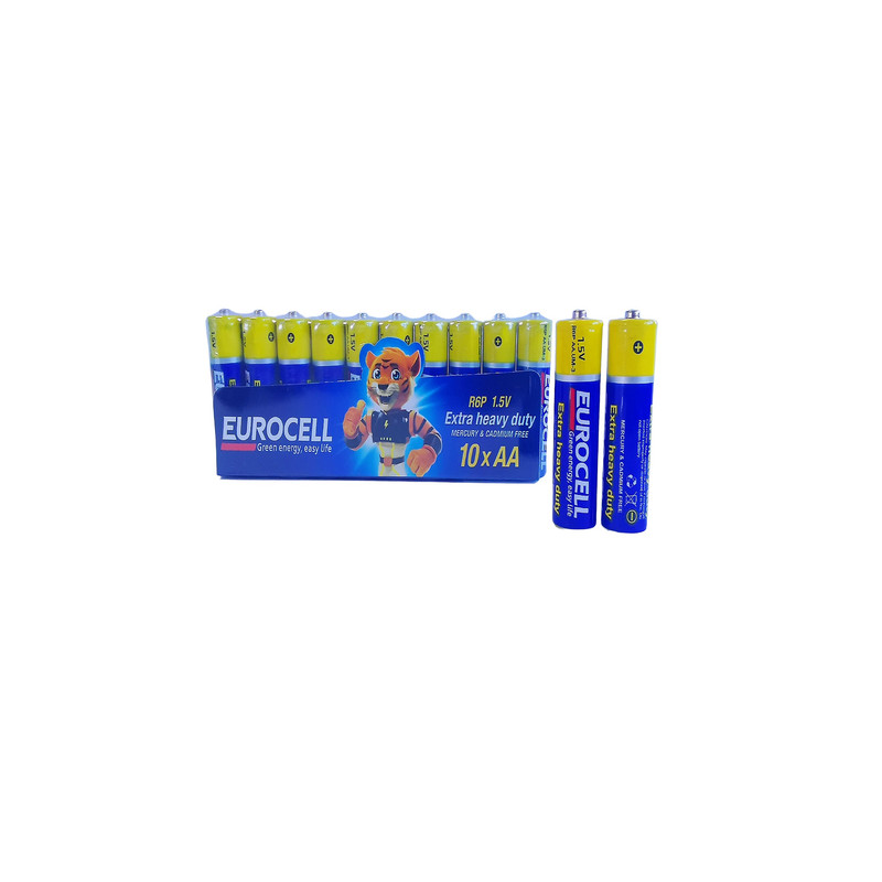 باتری قلمی یوروسل مدل 10R6p Extra Heavy Duty بسته 10 عددی 3