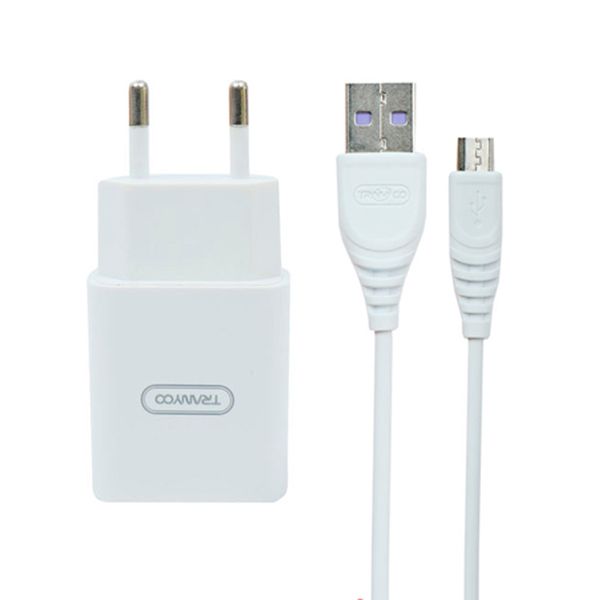 شارژر دیواری ترانیو مدل SE4 Micro همراه کابل تبدیل MicroUSB