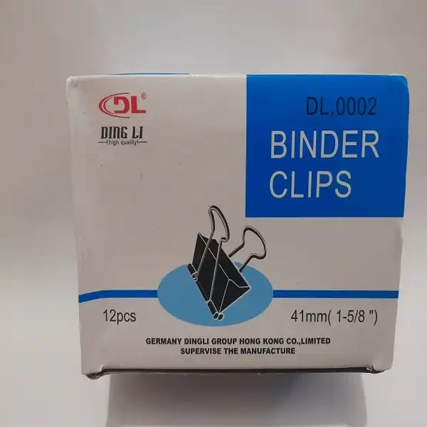 گیره کاغذ دینگ لی مدل DL.0002 بسته 12 عددی