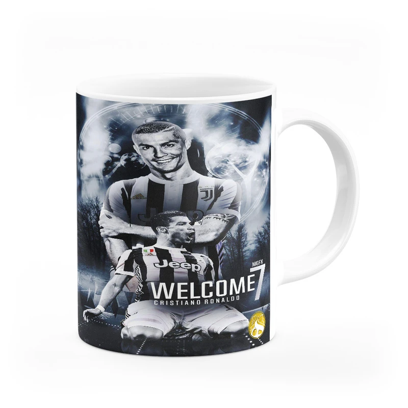 ماگ هومرو طرح تیم باشگاه فوتبال یوونتوس کریستیانو رونالدو مدل MG4836