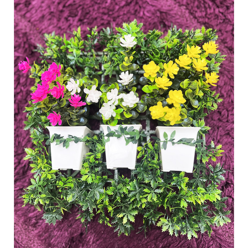 دیوارپوش مدل سه گلدان