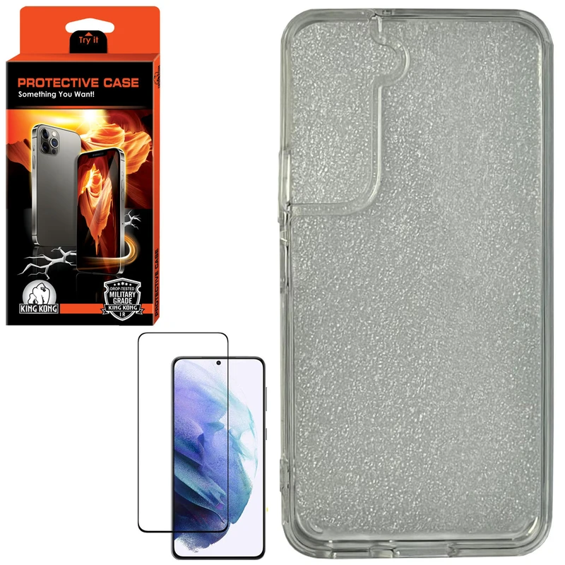 کاور کینگ کونگ مدل PCAAA مناسب برای گوشی موبایل سامسونگ Galaxy S22 Plus به همراه محافظ صفحه نمایش 