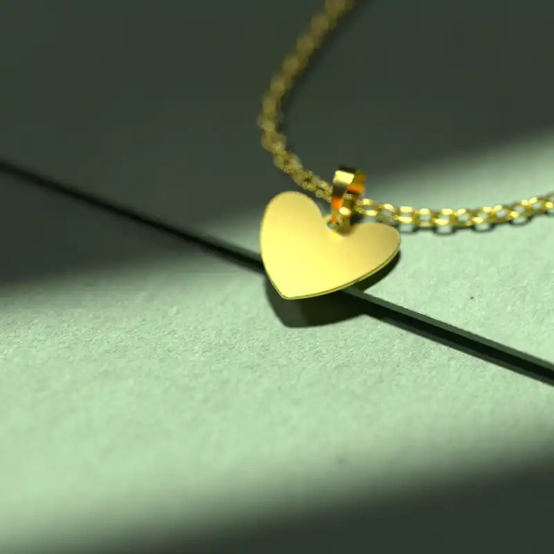 گردنبند طلا 18 عیار زنانه مدوپد مدل قلب کد E1035