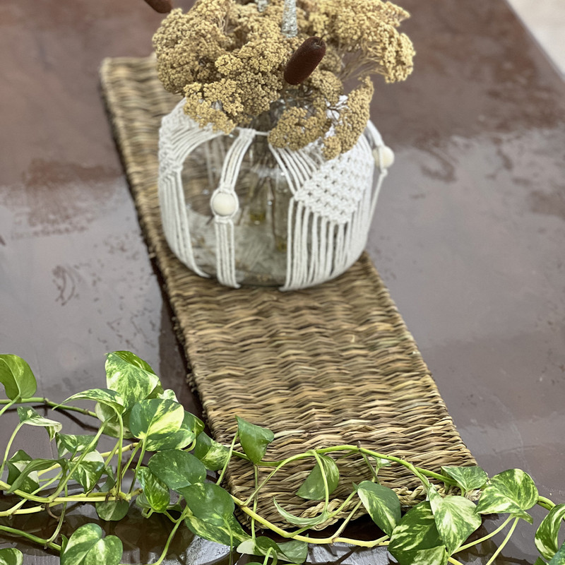 رومیزی حصیری مدل سبزینه